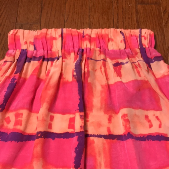 Alice & Trixie Colourful Silk Mini Skirt with Elastic Waist and Pockets - Picture 3 of 11